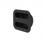 Black Cabinet Bar Handle with Aluminium Handle and Plastic Dish.